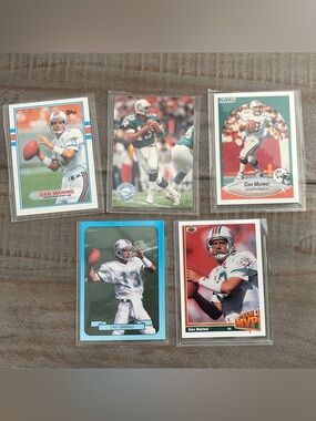 1989-1991 Dan Marino Football 🏈 Card Lot, sharp (5)